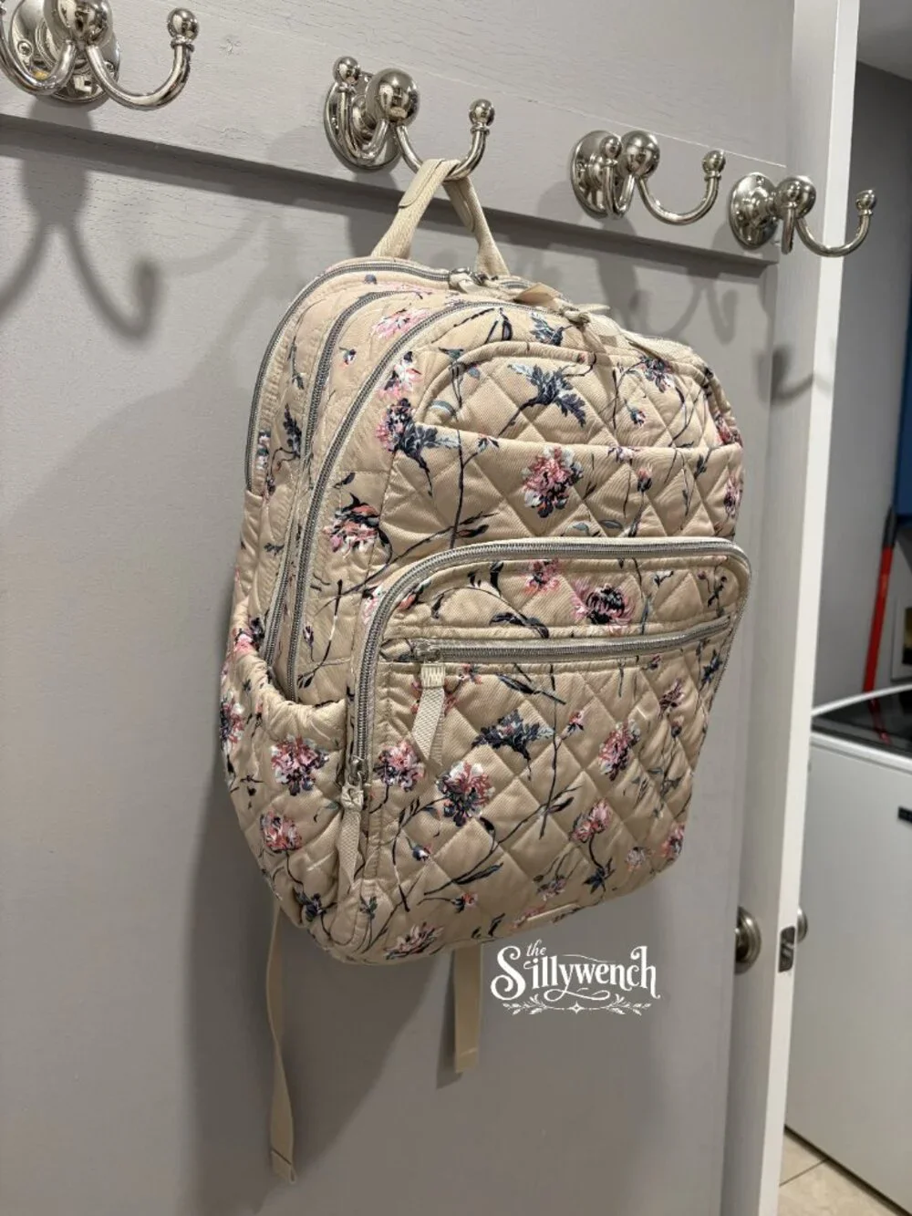 Vera Bradley Strawflowers XL Campus Backpack in Performance Twill